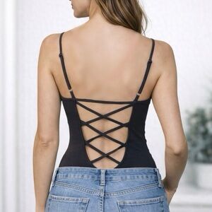 Express Open-Back Bodysuit